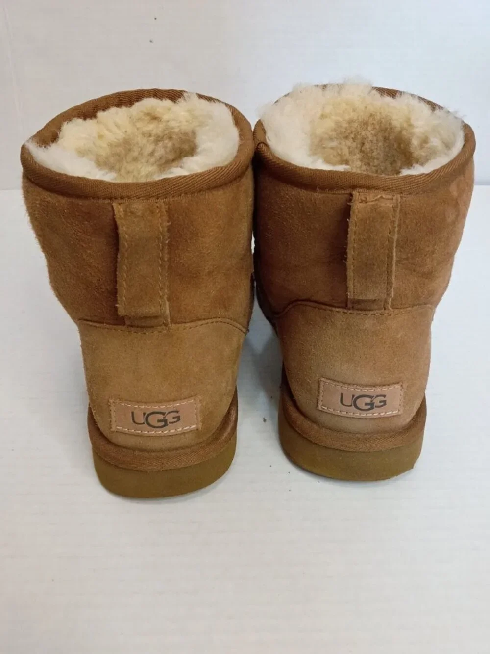 UGG Classic Mini II Chestnut Suede Boots Women’s Size 10